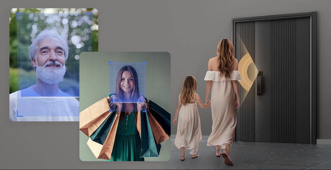 khoa cua nhan dien khuon mat ezviz dl50fvs face