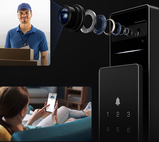 khoa cua nhan dien khuon mat ezviz dl50fvs goi