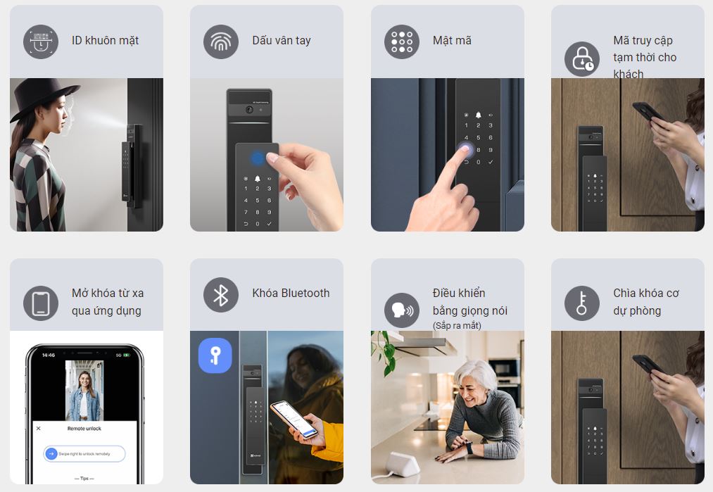 khoa cua nhan dien khuon mat ezviz dl50fvs mo khoa
