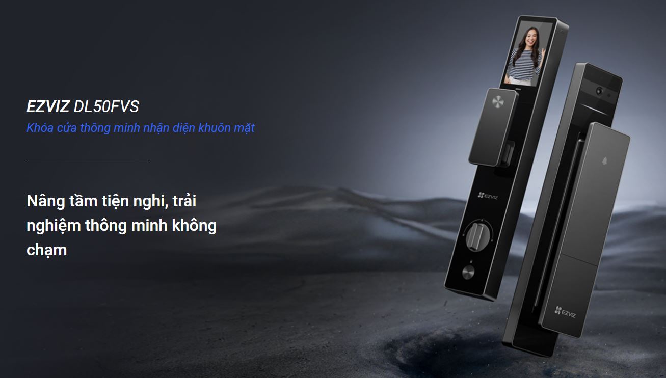 khoa cua nhan dien khuon mat ezviz dl50fvs sp