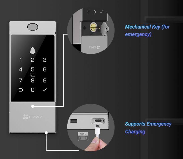 khoa van tay ezviz dl04 pro 17533 8